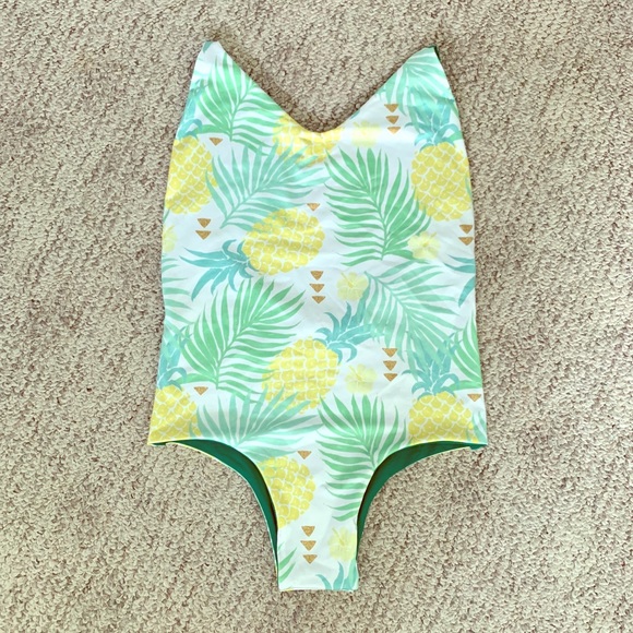 Kalokini Reversible One Piece Bathing Suit - Picture 1 of 5